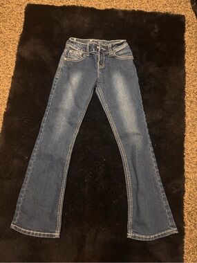 Kids' Dark Blue Wash Bootcut Jeans